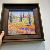 Tuscan scenery oil painting hanging painting decorative painting modern simple living room bedroom mural